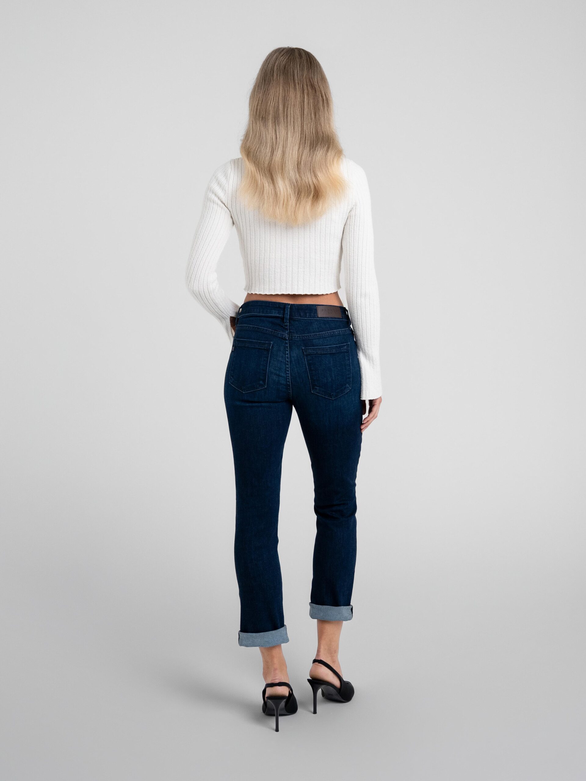 Camden Cuffed Crop in Midnight