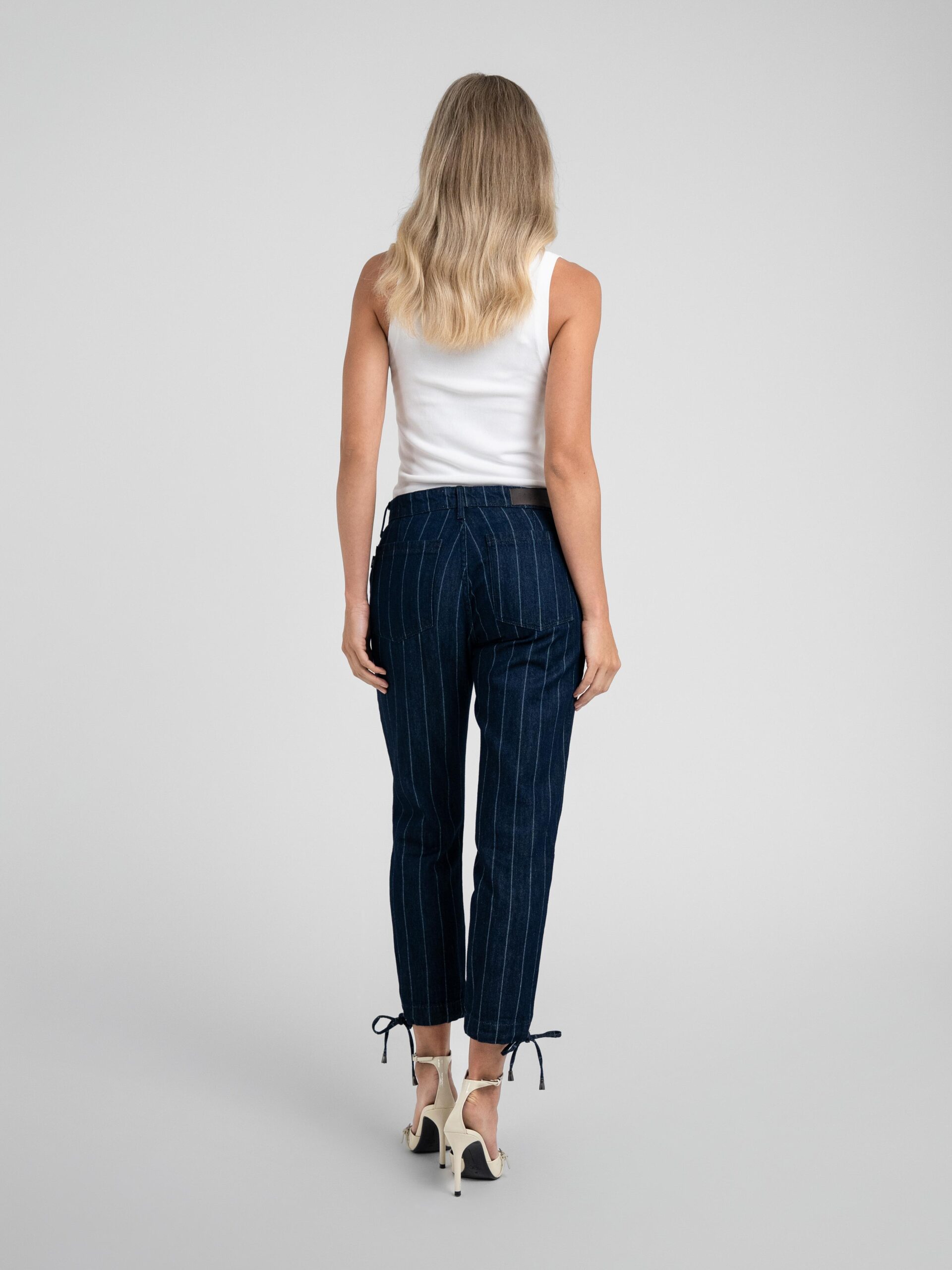 Tori Crop Trouser Pinstripe