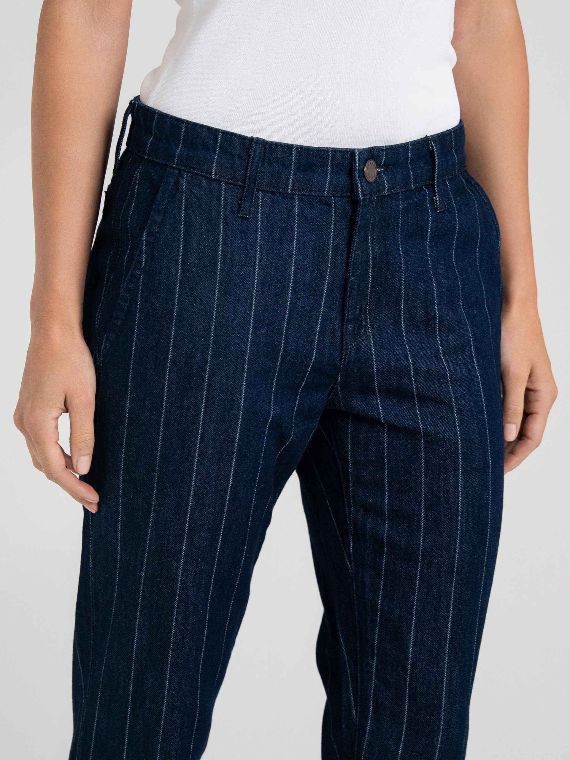 Tori Crop Trouser Pinstripe