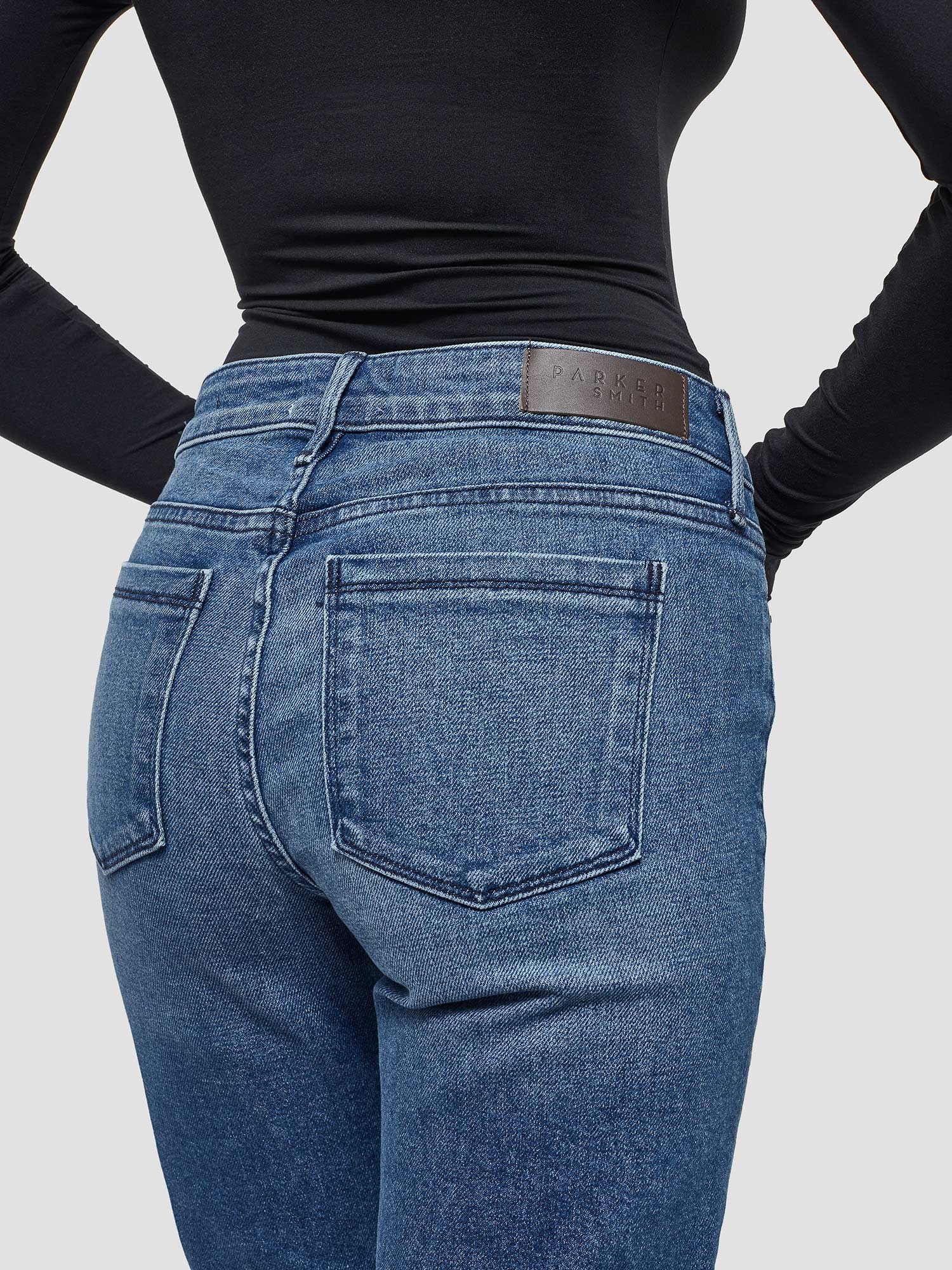 Bowery Crop Straight w/Raw Cuff in Isla