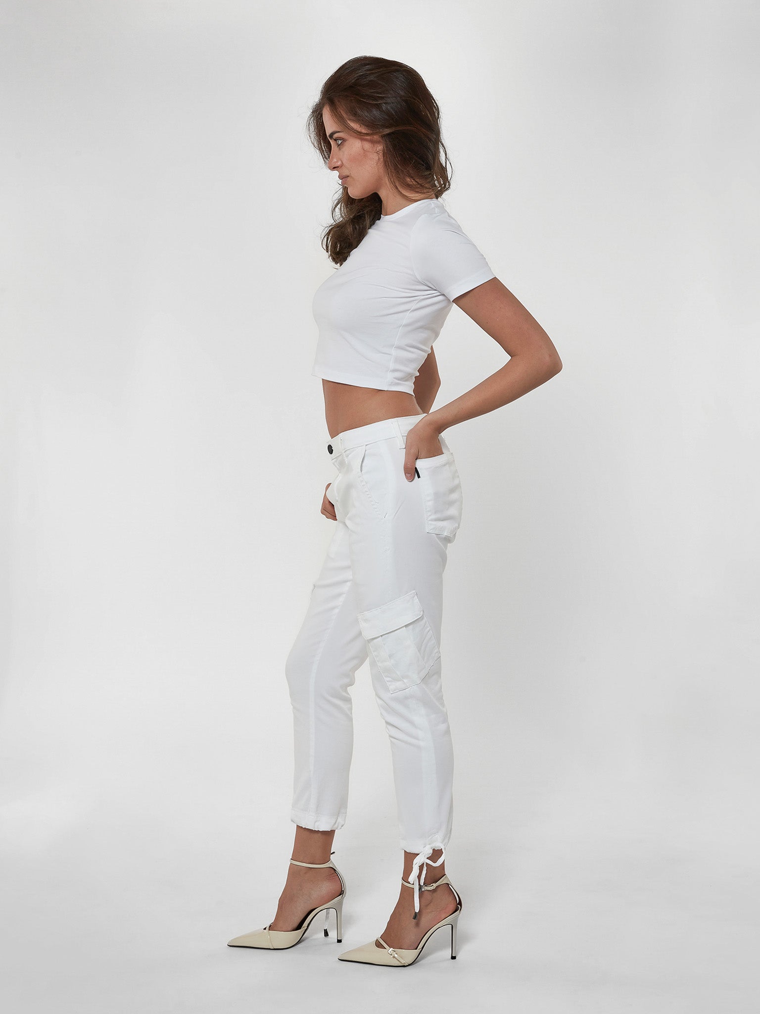 Chloe Cargo in Blanc